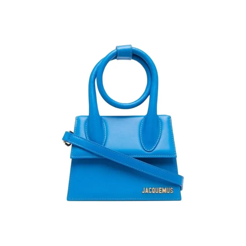 Jacquemus Le Chiquito Leather One Shoulder Handbag Women's Blue-0