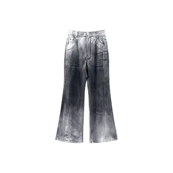 HUANXIANGZHE Jeans Cleanfit Unisex White
