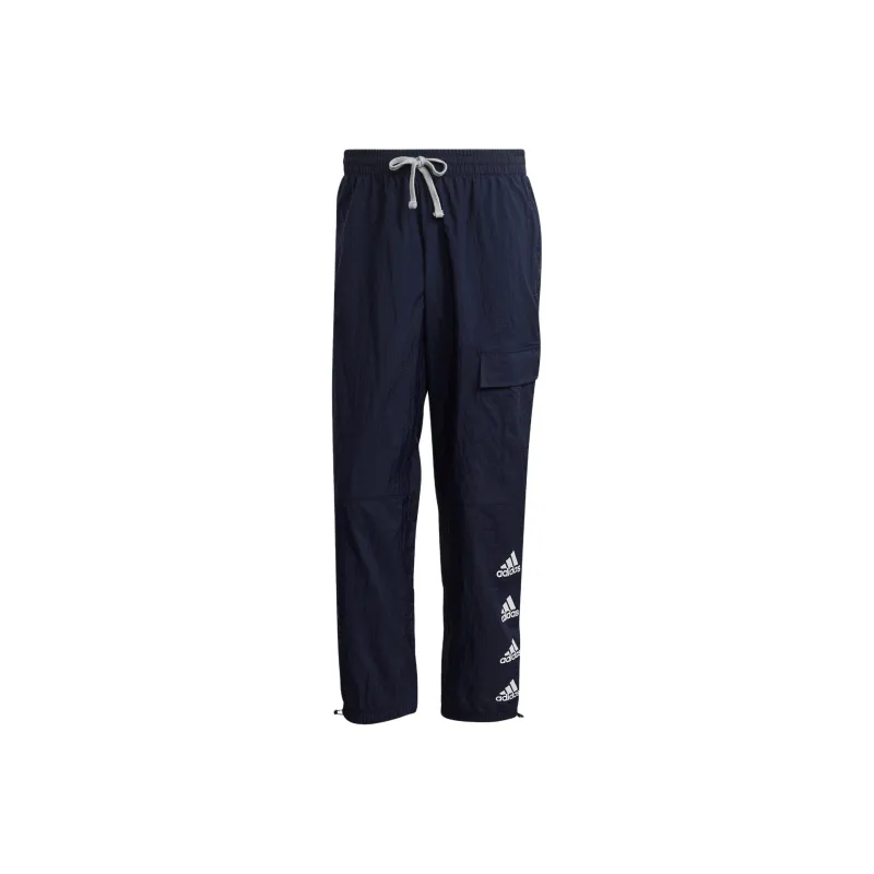 Adidas Knitted Sweatpants Men Navy Blue-0