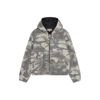Stussy Camo Canvas Needlepunch Work Jacket