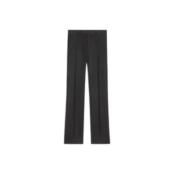 CELINE Striped Cropped Flared Trousers