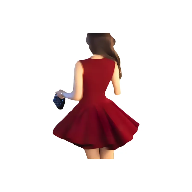 MTHE Slip Dresses Women's Red-1