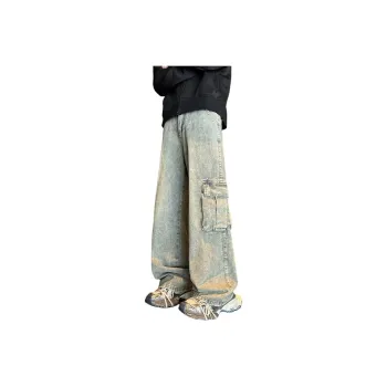 PEDLOR Jeans Men Yellow Mud
