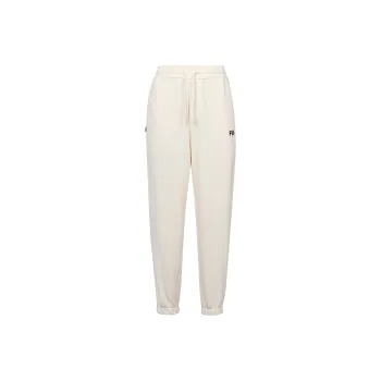 FILA Valentine's Day Collection Knitted Sweatpants Men Milk Salt White