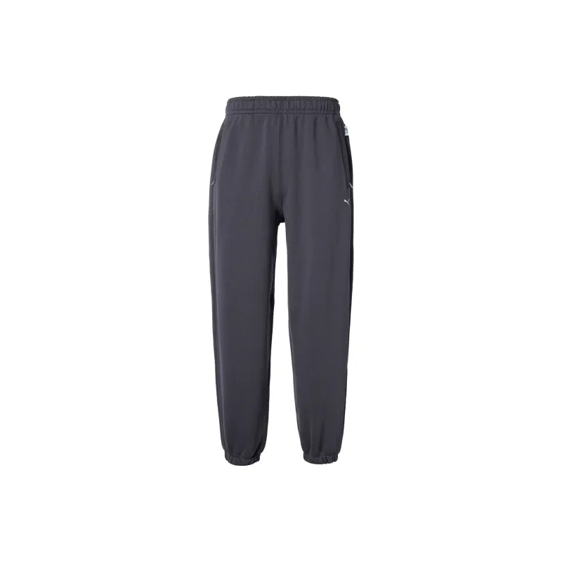 PUMA Knitted Sweatpants Unisex Charcoal Black-0