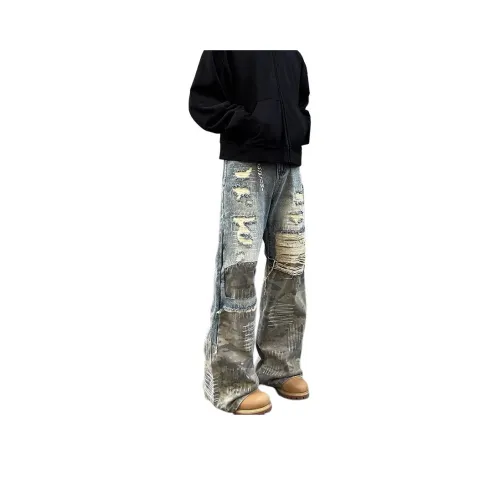 MGXEK Jeans Unisex Camouflage
