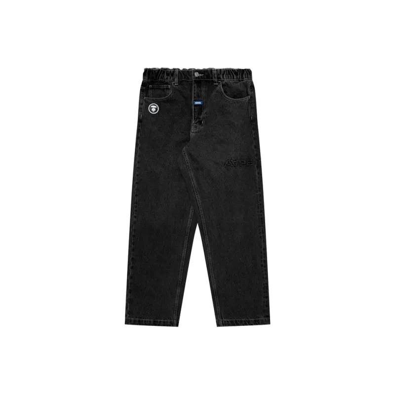 Aape Logo appliqué Straight leg Jeans-0
