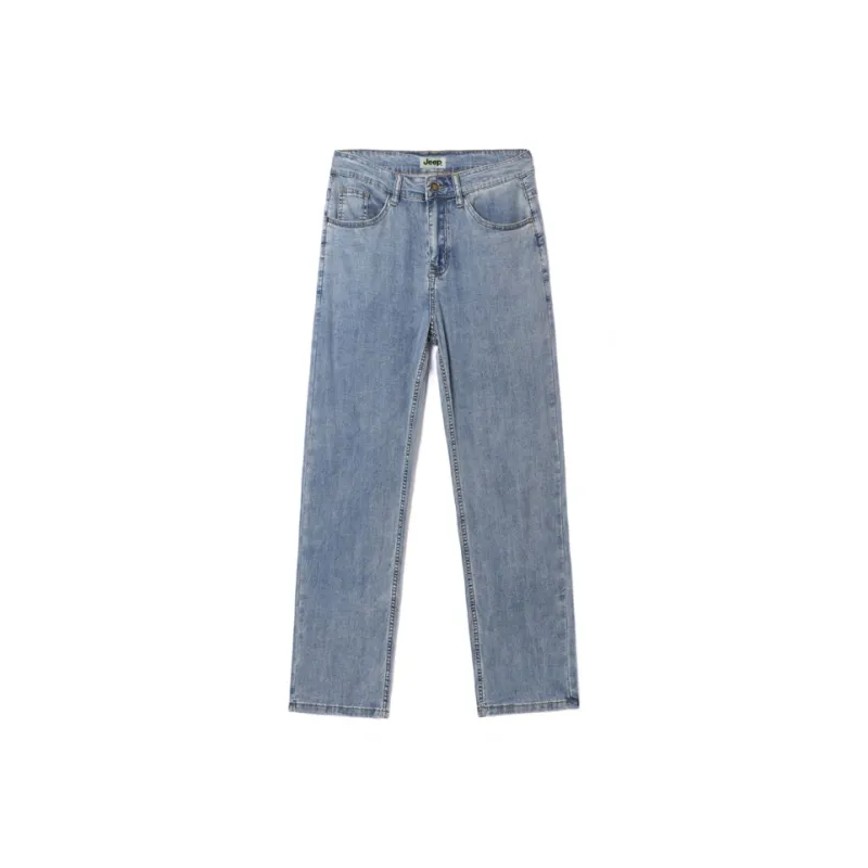 Jeep Fashion Sports Collection Jeans Unisex Light Gray Blue-1