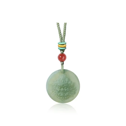 ZENGCAI Pendants Pale Greenish White Jade Unisex
