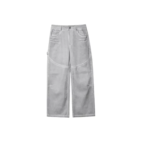 Muscle Dog Jeans Men's Gray White