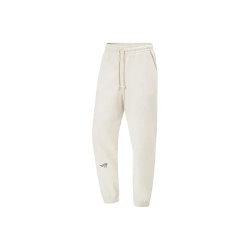 LiNing Badfive Knitted Sports Pants Men's Heather Gray Light Khaki