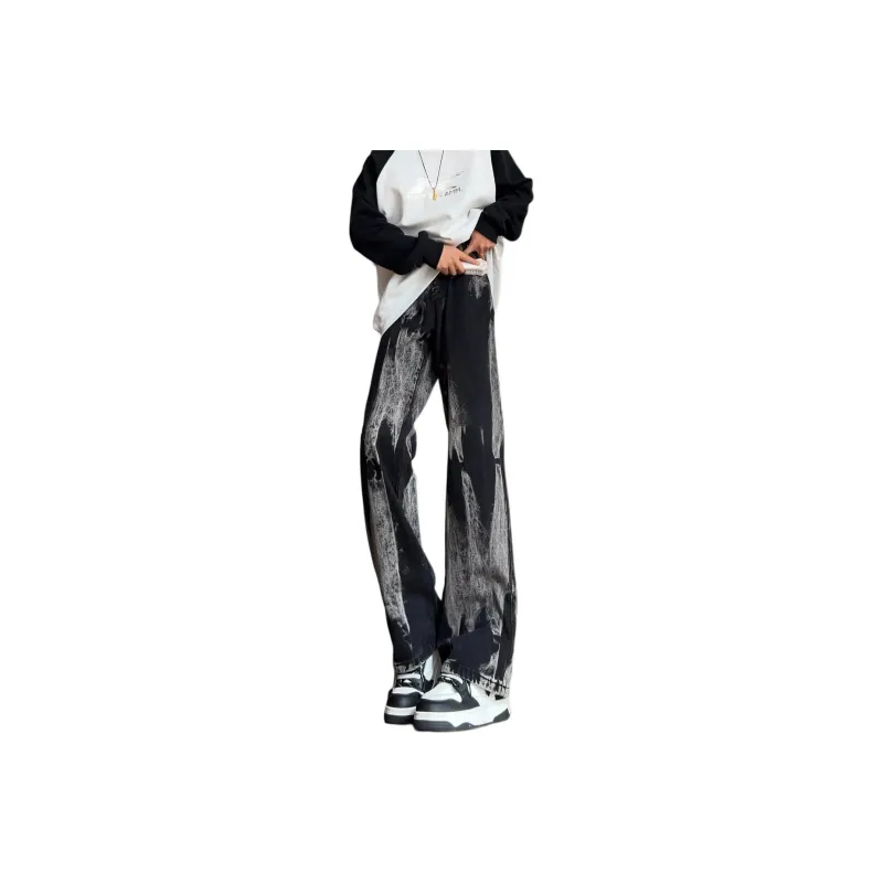 BENGEN Jeans Unisex Black Gray Color-0