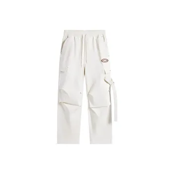 XTEP Cargo Pants Unisex Cotton White