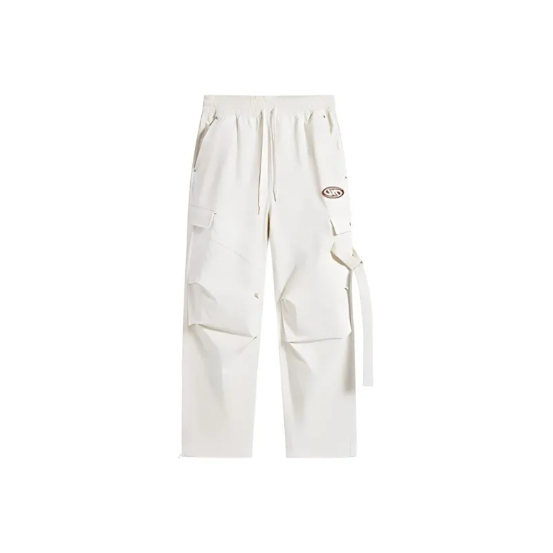 XTEP Cargo Pants Unisex Cotton White-0