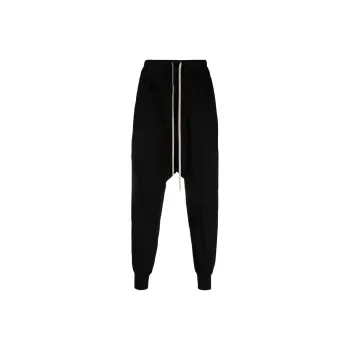 RICK OWENS Prisoner Organic Cotton Drop crotch Trousers