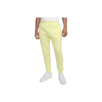 Nike Sportswear Club Fleece Joggers Solid Color Knitted Sports Pants Men's Yellow