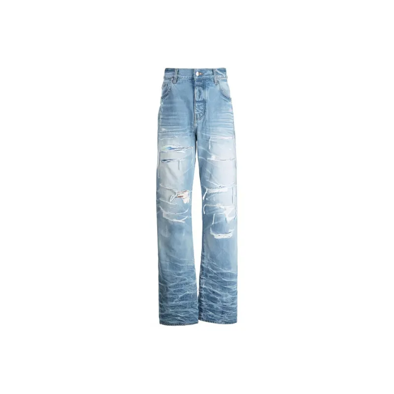AMIRI Destroyed Straight Fit Jeans-0