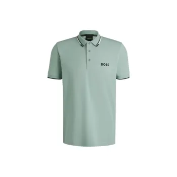 HUGO BOSS Polo Shirt Men's Light Green