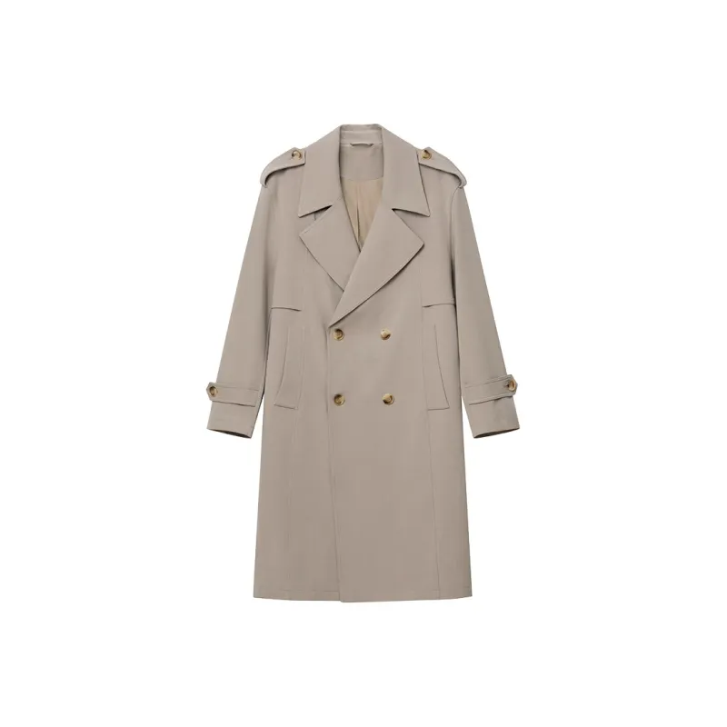 J.D.V Trench Coat Men's Light Coffee-0