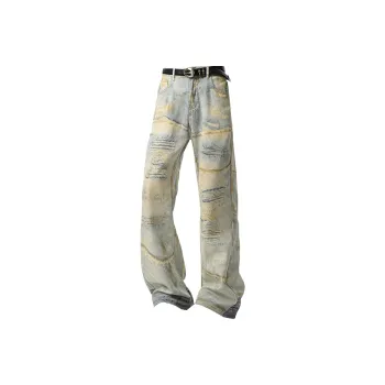 WARNING LIGHT Jeans Unisex Blue