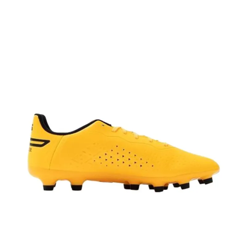 PUMA KING MATCH HG Hard Ground Anti Slip Wear Resistant Soccer Shoes Unisex Yellow-1