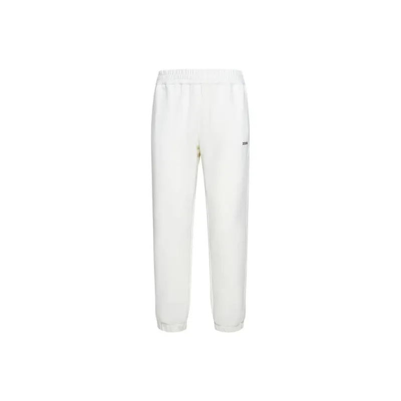 Zzegna Logo-lettering Cotton Track Pants-0