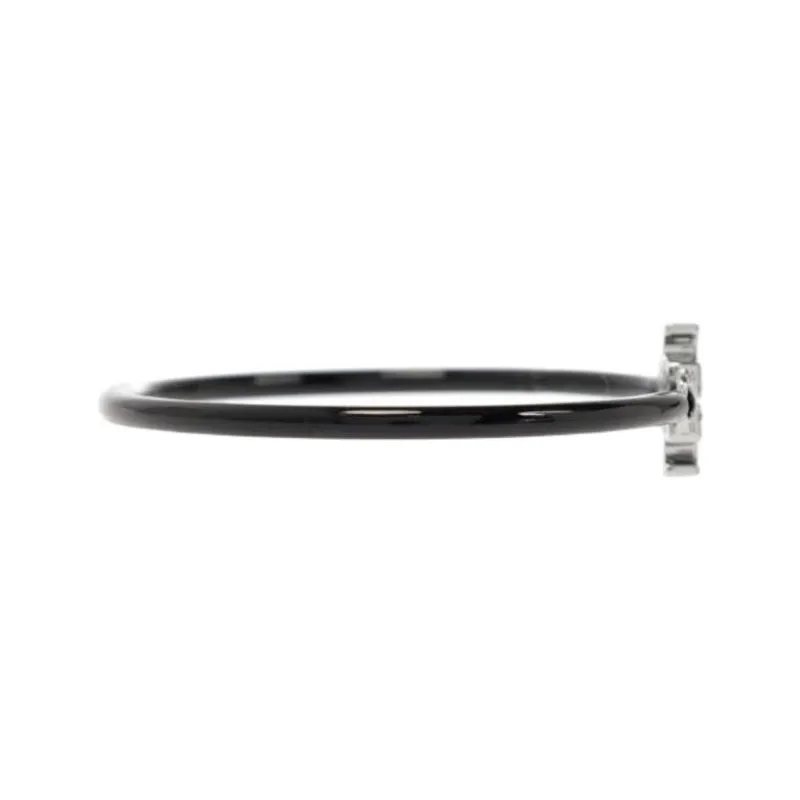 TORY BURCH Brass, Crystal Bangles Women's Black-2