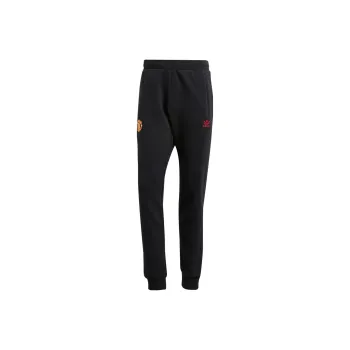 Adidas FW23 Manchester United Essentials Trefoil Pants Knitted Sports Pants Men's Black