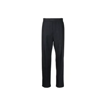 Alexander McQueen Pinstripe Pleat-detail Tailored Trousers