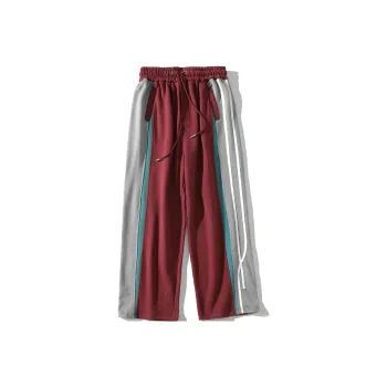 A SQUARE ROOT Knitted Sports Pants Unisex
