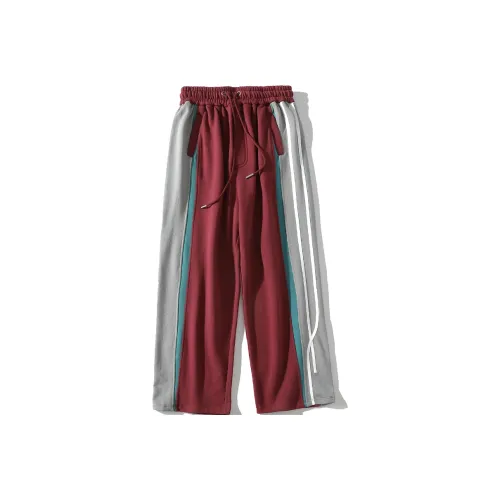 A SQUARE ROOT Knitted Sports Pants Unisex