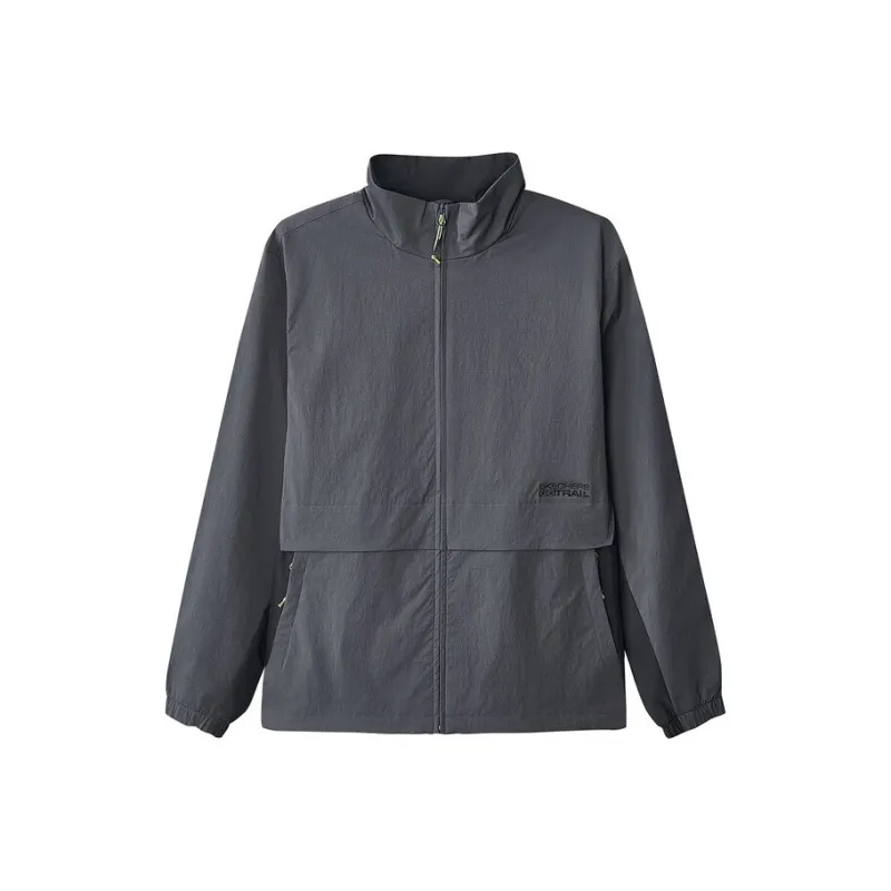 Skechers Mountain And Wild Outdoor Series Jacket Men Periscope Gray-0