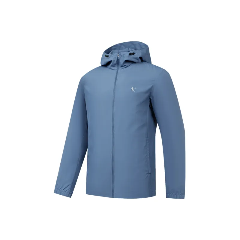 QIAODAN Trench Coat Men's Starship Blue-0