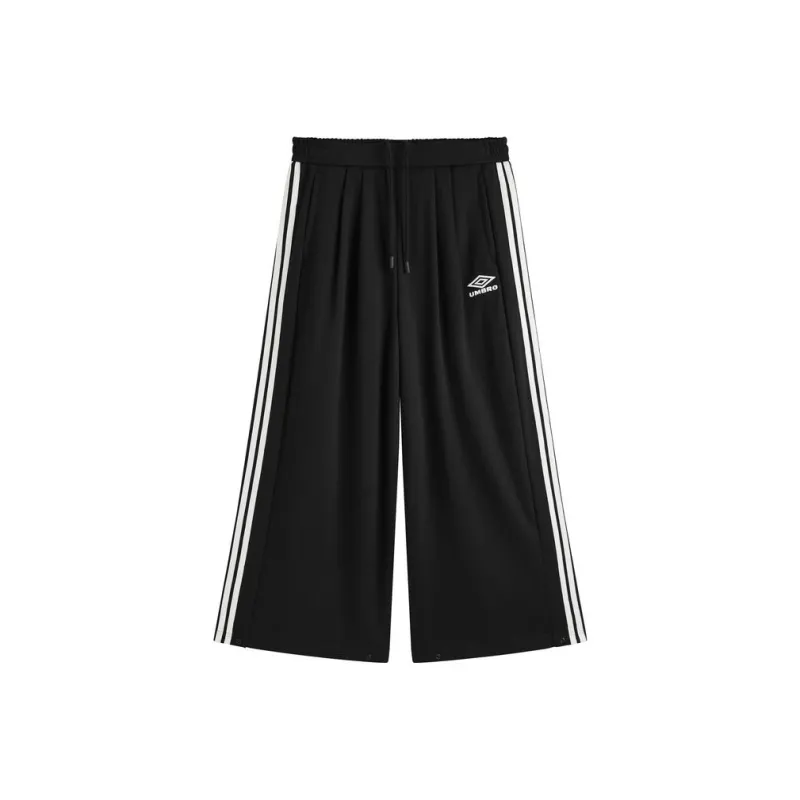 Umbro X PEACEBIRD MEN PEACEBIRD X Umbro Knitted Sweatpants Men Black-0