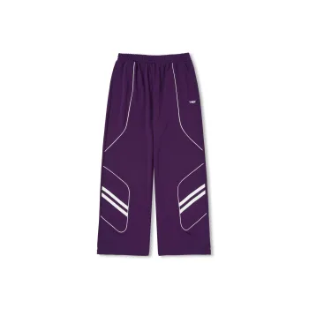 Nerdy Knitted Sweatpants Unisex Dark Purple