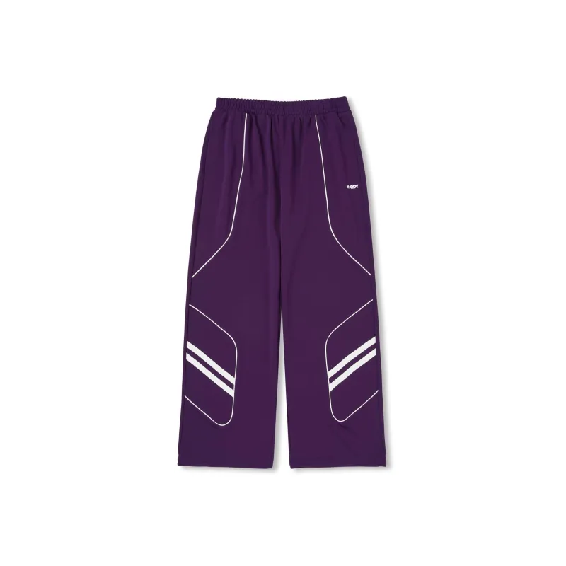 Nerdy Knitted Sweatpants Unisex Dark Purple-0