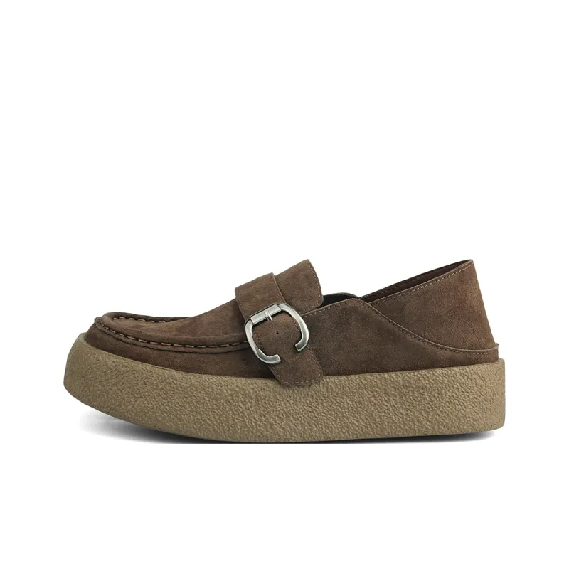 New Korea Loafers Men Apricot, Brown-5