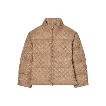 TORY BURCH FW24 Down Jacket Men's Hazelnuts Brown