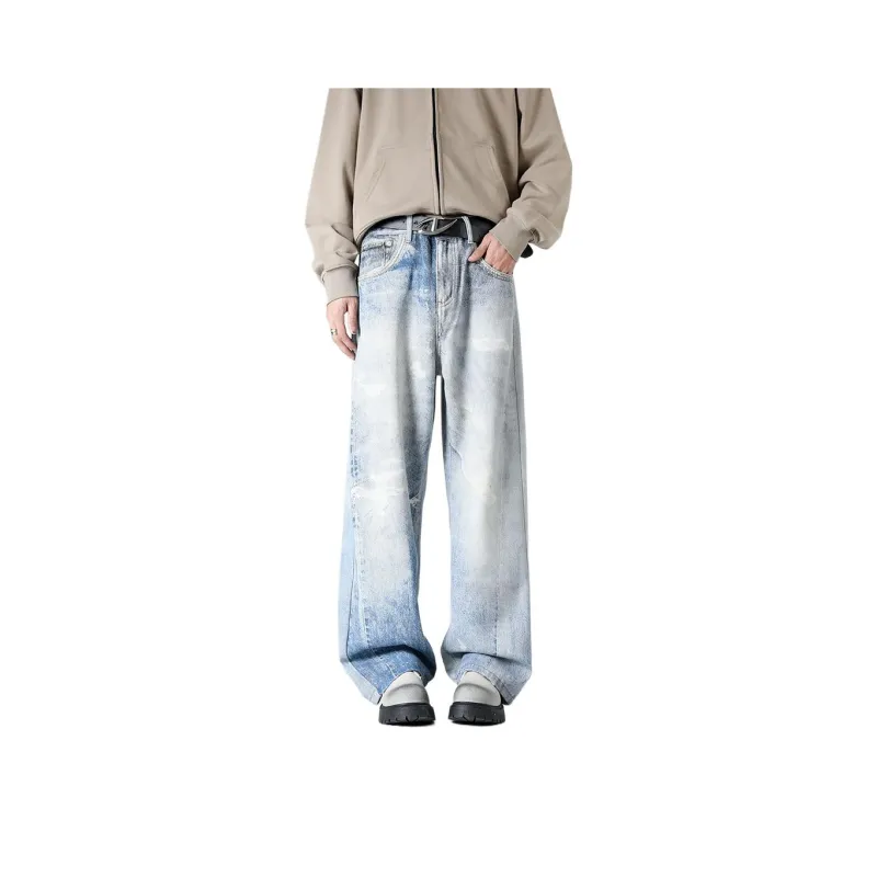 MGXEK Jeans Unisex Light Blue-0