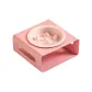 (Soft Pink) Edge Guard Slow-Eating Bowl+Dish Racks