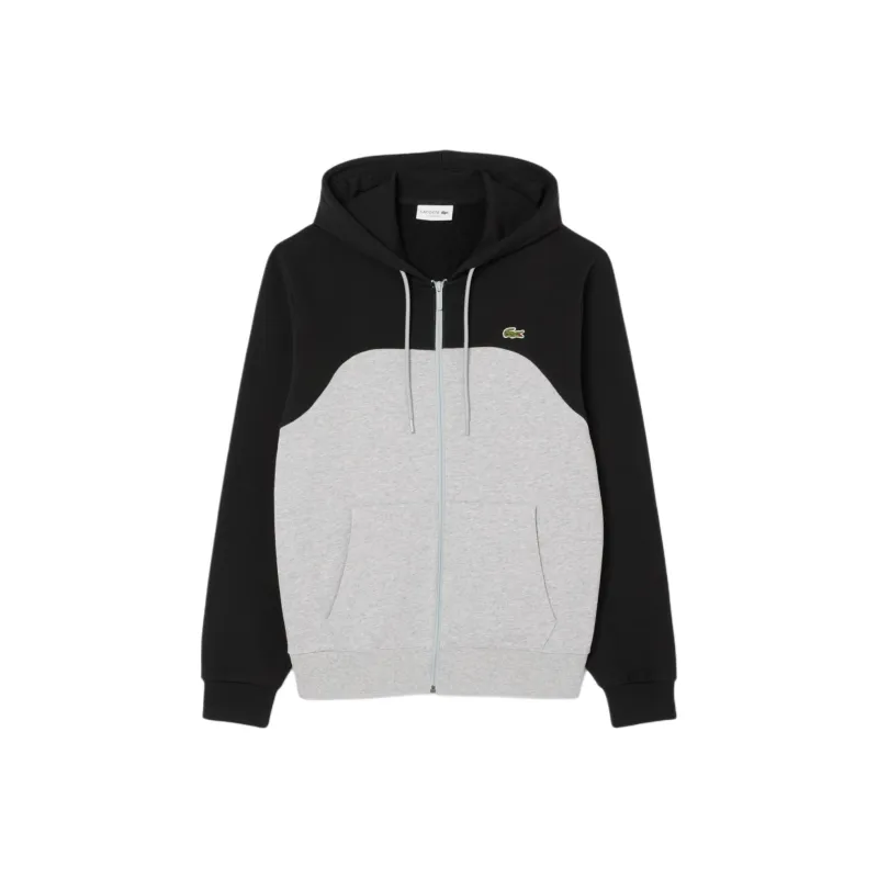 LACOSTE SS25 Zipped Colour Block Jackets Coats Men's Gray-0