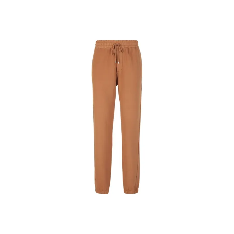 SAINT LAURENT Drawstring waistband Cotton Track Pants-0