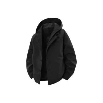 Small Columns Under The Sea Jackets Coats Unisex Black