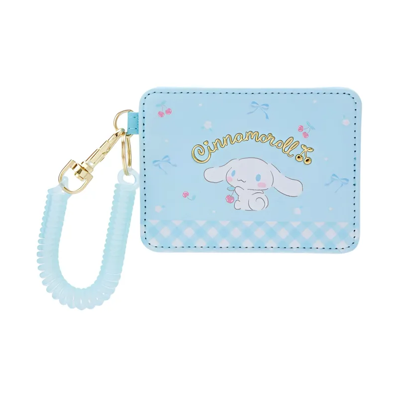 Sanrio PU Patch PVC Card Holder Women's Light Blue-0
