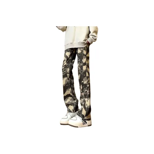 UPXIW Jeans Unisex Camouflage Style