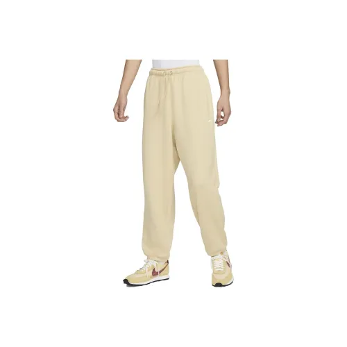 Nike Knitted Sweatpants Men Beige Yellow