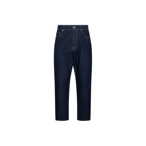 Maison Kitsune Straight Leg Mid Rise Jeans