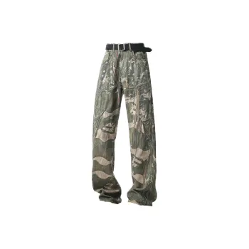 KEIRANDUN Jeans Unisex Green