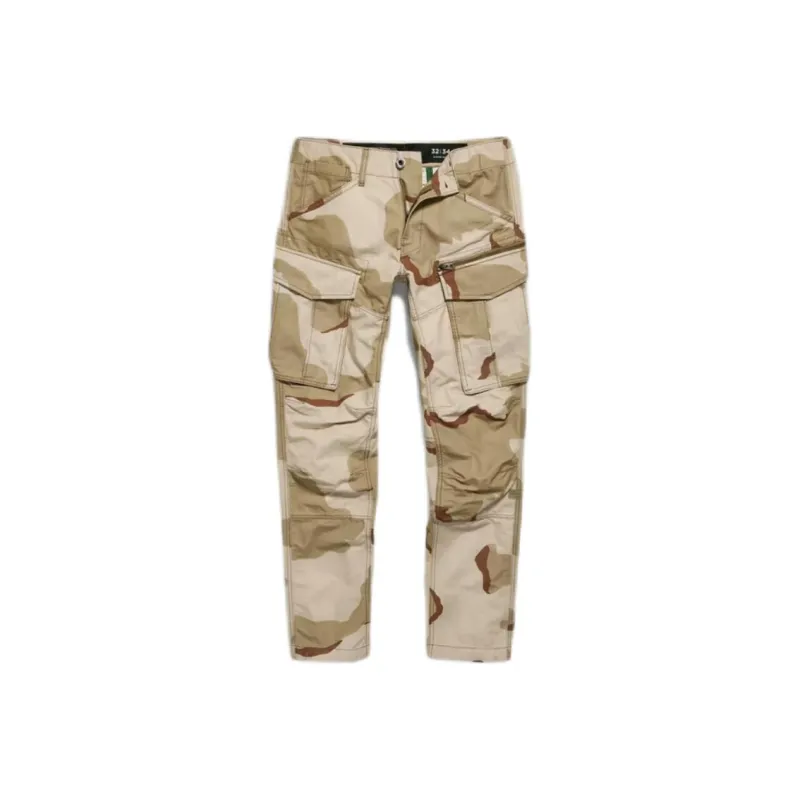 G STAR RAW Cargo Pants Men's Dark Brick Desert Camouflage-0