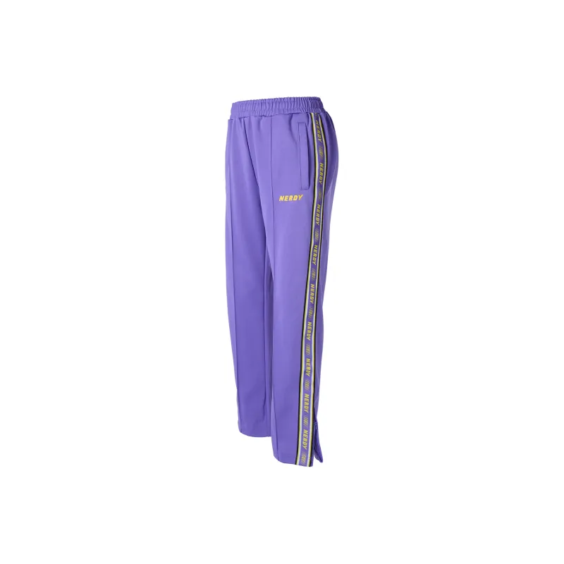 Nerdy Knitted Sweatpants Unisex Purple-0